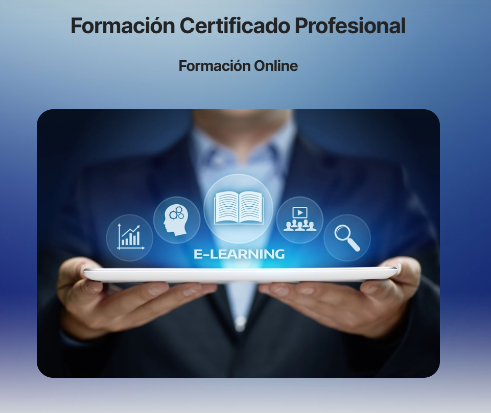 Formación Certificado Profesional: formación online